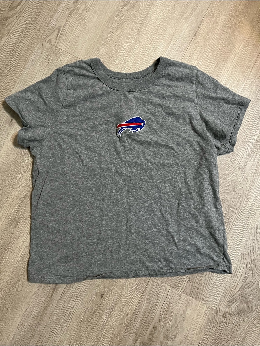 NFL Buffalo Bills Women’s Snug Fit Gray Logo T-Shirt